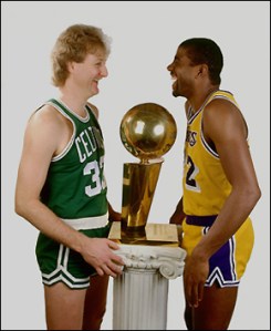Larry Bird et Magic Johnson (c) nba.com