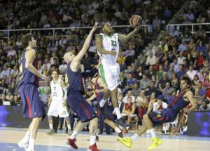 Nanterre n'a pas démérité cette saison notamment en Euroligue face au FC Barcelone (c) Nicolas Luttiau - l'Equipe