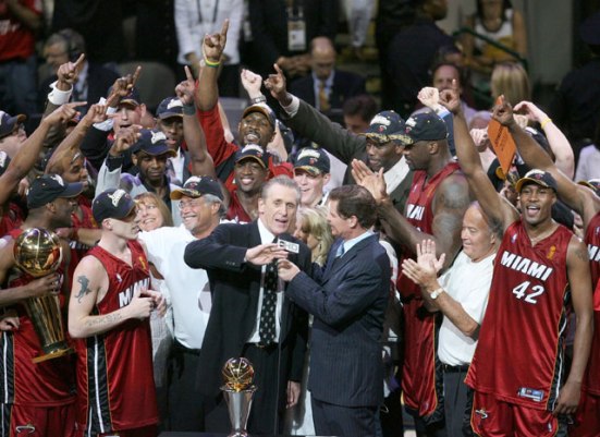 Pat Riley champion NBA Miami (c) Si - John Biever