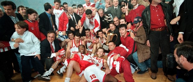 David Rivers et Olympiakos vainqueur de l'Euroligue en 1997