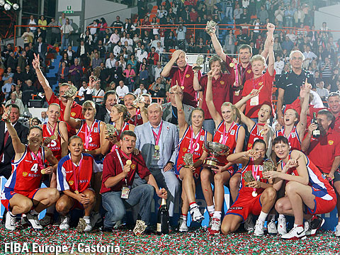 Russie, championne d'Europe 2007 (c) Fiba Europe - Castoria