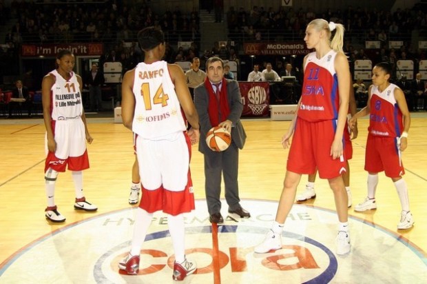 L'ESBVA affrontait le CSKA Moscou de Maria Stépanova et Edwige Lawson en Euroligue en 2008 (c) esbvalm.fr