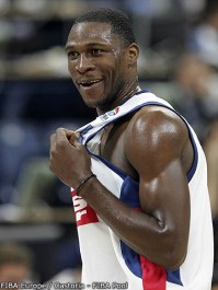 Florent Piétrus avec le sourire (c) Fiba Europe - Castoria - Fiba Pool