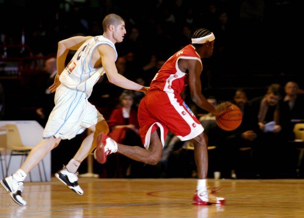 Jermaine Guice le 5 février 2005 avec le Havre contre Paris (c) Hervé Bellenger - IS