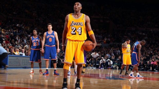 Kobe Bryant face aux Knicks au Madison Square Garden en 2011 (c) BUTLER - GETTY