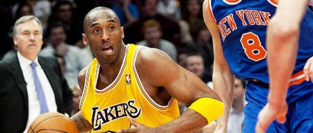 Kobe Bryant face aux Knicks au Madison Square Garden en 2011 (c) BUTLER - GETTY