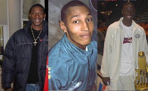 Florent Pietrus - Boris Diaw - Mike Pietrus, trois jeunes lancés par Claude Bergeaud à Pau (c) guenael64.free.fr