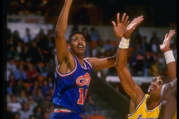 John Hot Rod Williams - Cleveland Cavaliers contre Abdul-Jabbar (c) Mike Powell - Getty