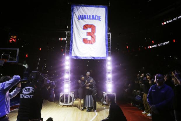 Ben Wallace et son maillot retiré (c) AP Photo - Carlos Osorio