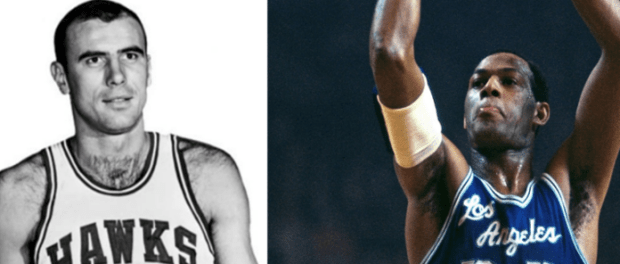 Bob Pettit - Elgin Baylor co-MVP du All-Star Game