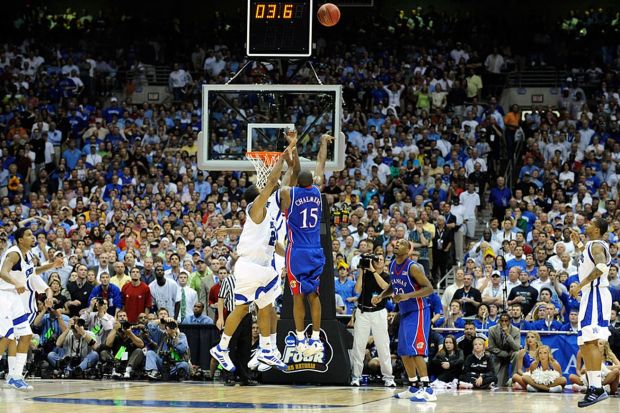 Le shoot à 3-points de l'égalisation de Mario Chalmers (c) Getty