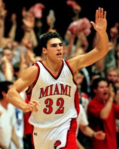 Wally Szczerbiak - Miami Redhawks (c) AP Photo/Al Behrman) 