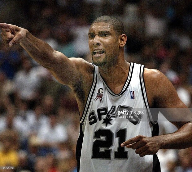 Tim Duncan - San Antonio Spurs - Playoffs 2002 (c) Getty