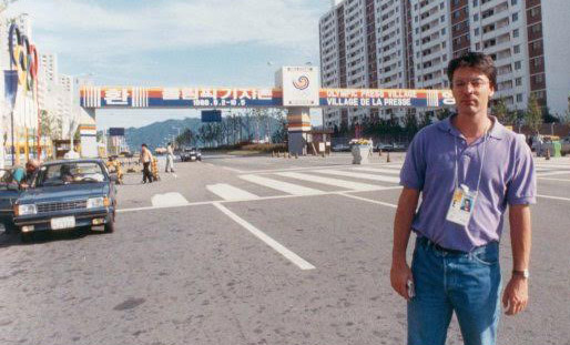 1988, Pascal Legendre couvre les J.O de Séoul. 