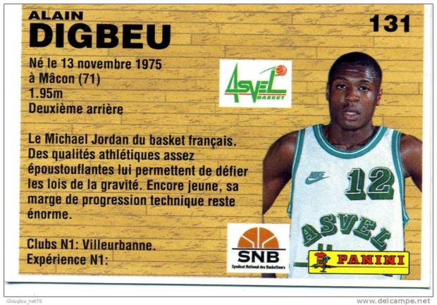 Carte Alain Digbeu - Asvel Villeurbanne
