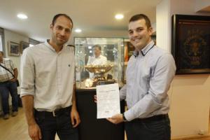 Thibault Roy et Gautier Sergheraert, lauréats de la première et de la deuxième éditions du Prix de la Rue de Trévise