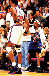 Pat Ewing et son plus grand fan, Spike Lee.