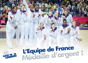 L'équipe de France, médaillée d'argent aux JO 2012 de Londres