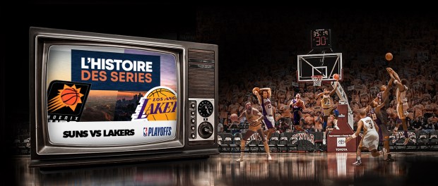 Basket Rétro - Serie de PO - Lakers Suns - V1