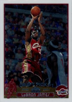 La carte du mois : Topps Chrome 2003-04 LeBron James #111 RC